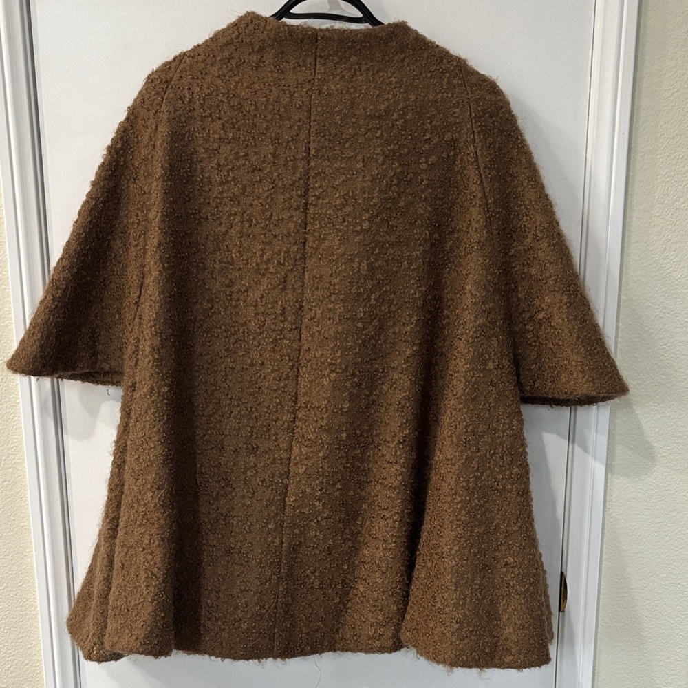 Chic Brown Button-Up Teddy Jacket - image 2